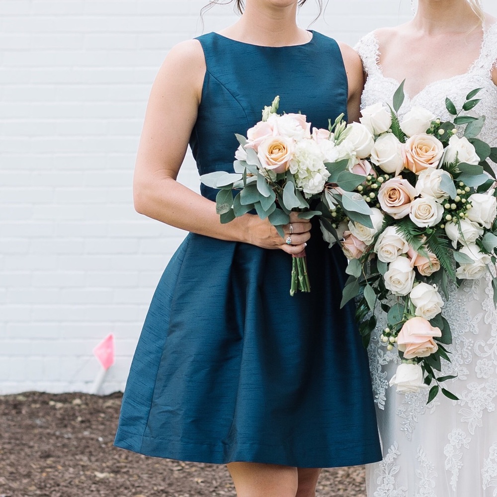 Navy blue cocktail dress / bridesmaid dress